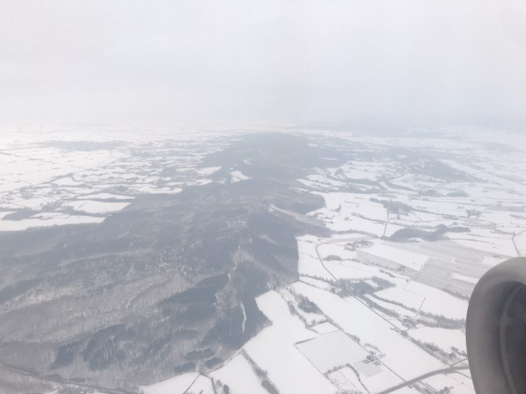 飛行機からの景色